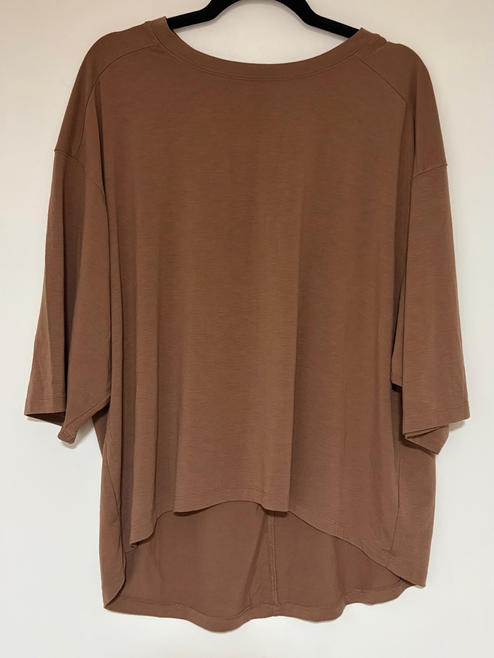 Zenana Women’s Brown Short Sleeve Tee Shirt Size Large